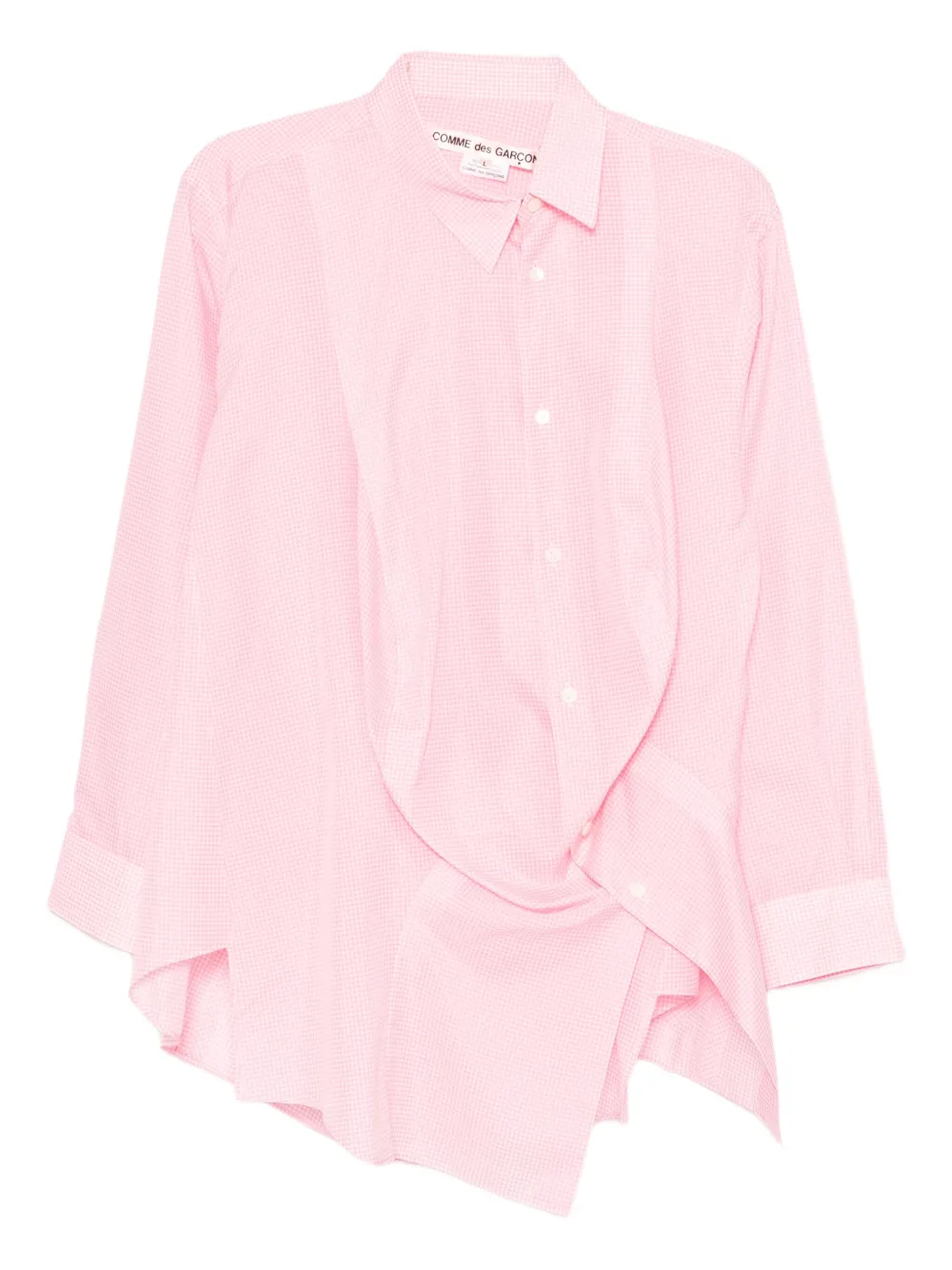 Comme Des Garçons checked shirt - Rosa