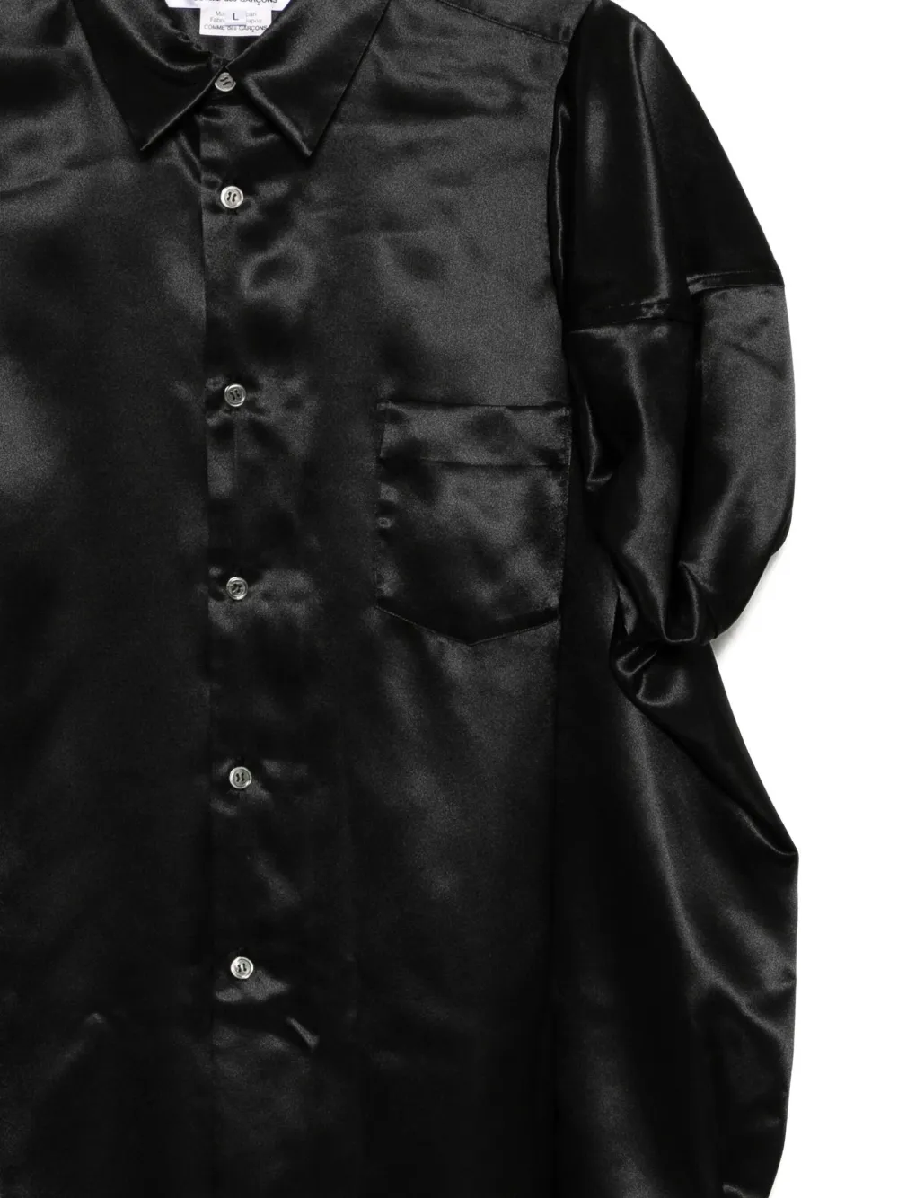 Comme Des Garçons Comme Des Garçons Blouse met knopen Zwart