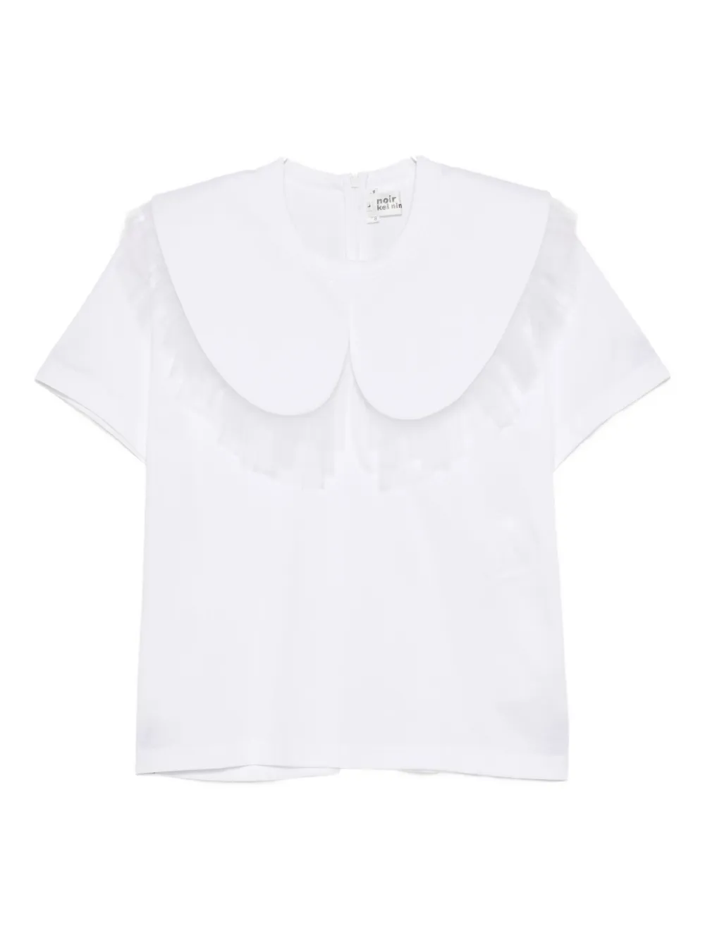 Noir Kei Ninomiya Ruffled-lace Top In White