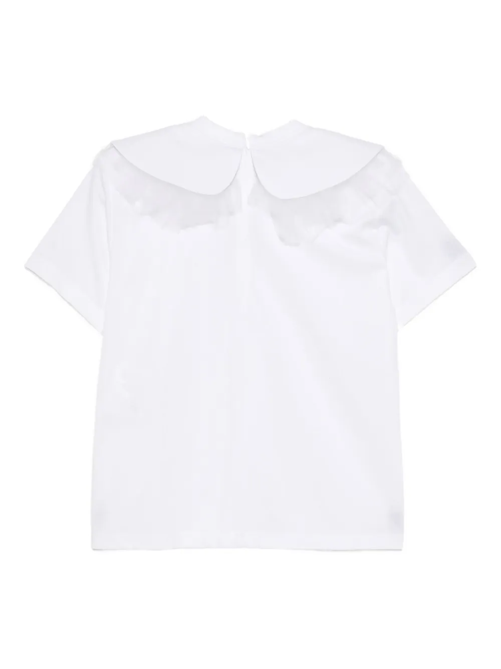 Noir Kei Ninomiya ruffled-lace top - Wit