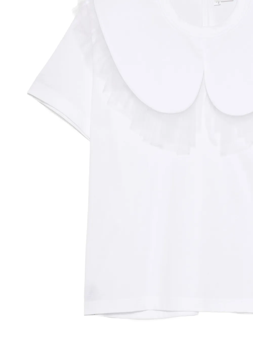 Noir Kei Ninomiya Top met ruches en kant Wit