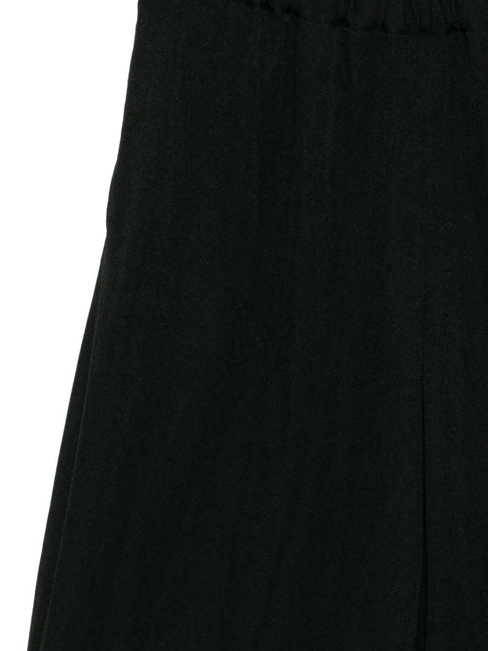 Comme Des Garçons Cuffed Wide-leg Trousers In Black