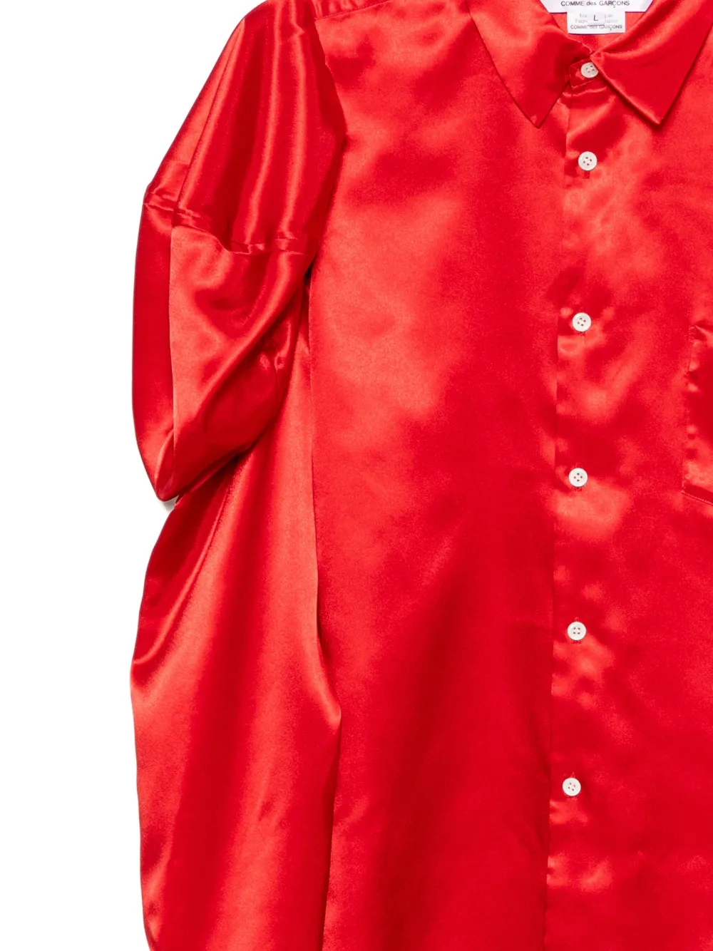 Comme Des Garçons Comme Des Garçons Blouse met knopen Rood