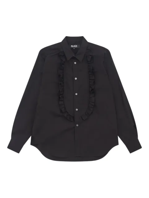 Black Comme Des Garçons ruffled-detailed shirt