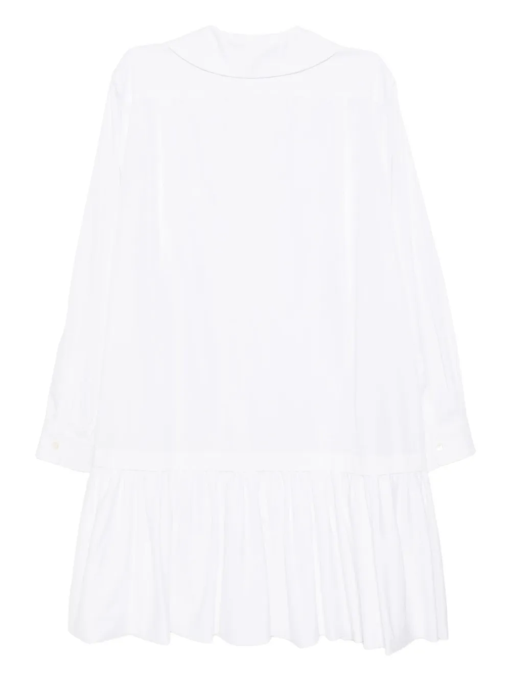 Comme Des Garçons Girl Katoenen shirtjurk - Wit