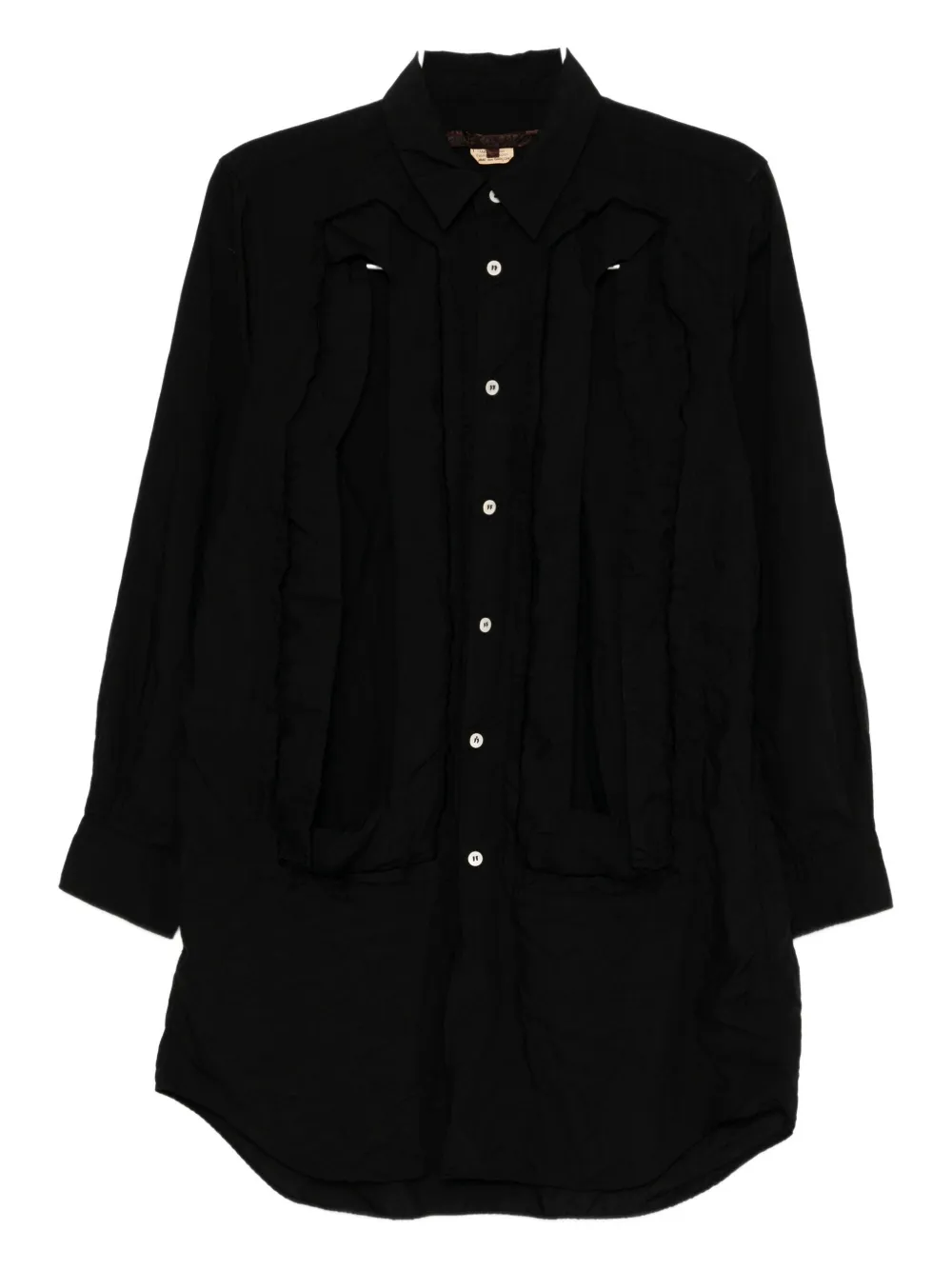 Comme Des Garçons Cut-out Blouses In Black