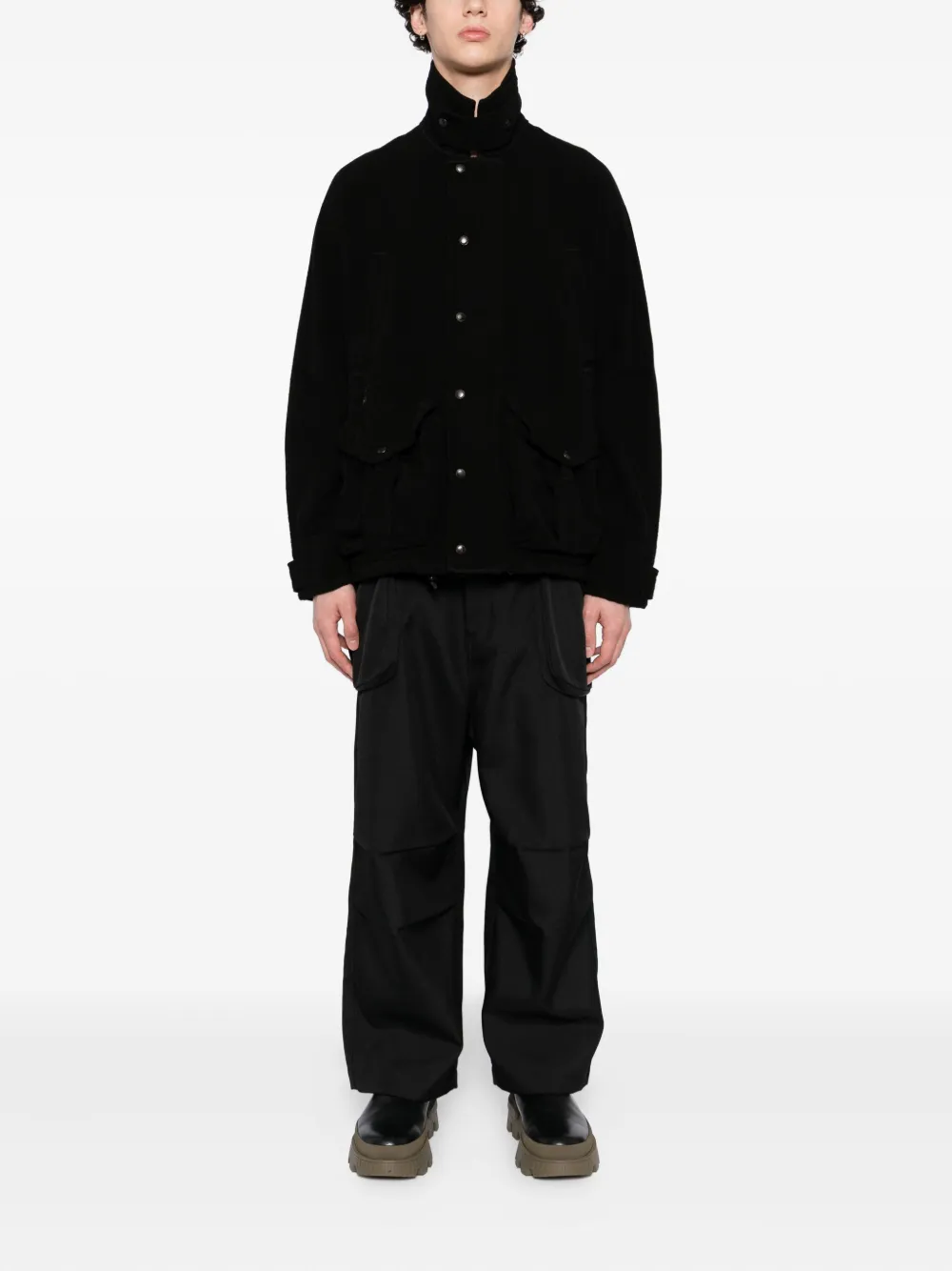 Junya Watanabe Button-up Jacket In Black
