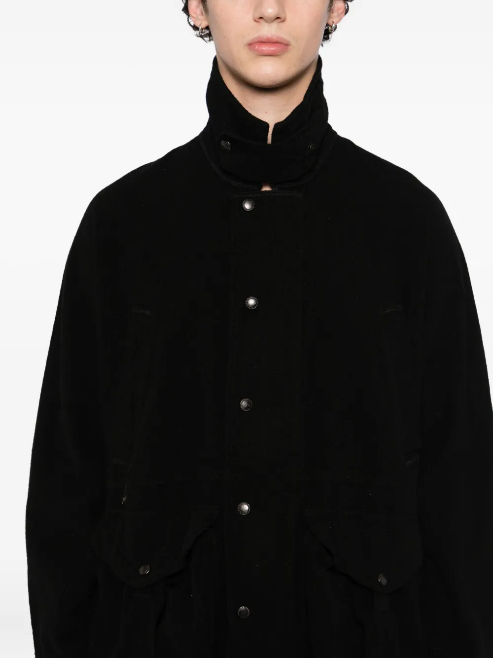 Junya Watanabe Button-up Jacket In Black