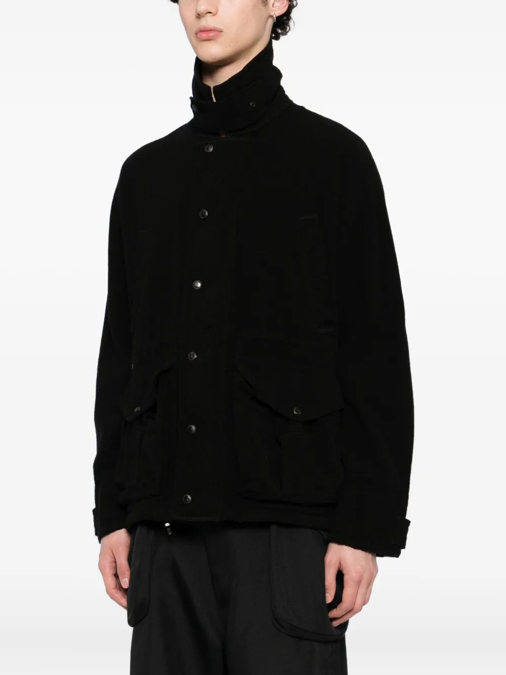 Junya Watanabe Button-up Jacket In Black