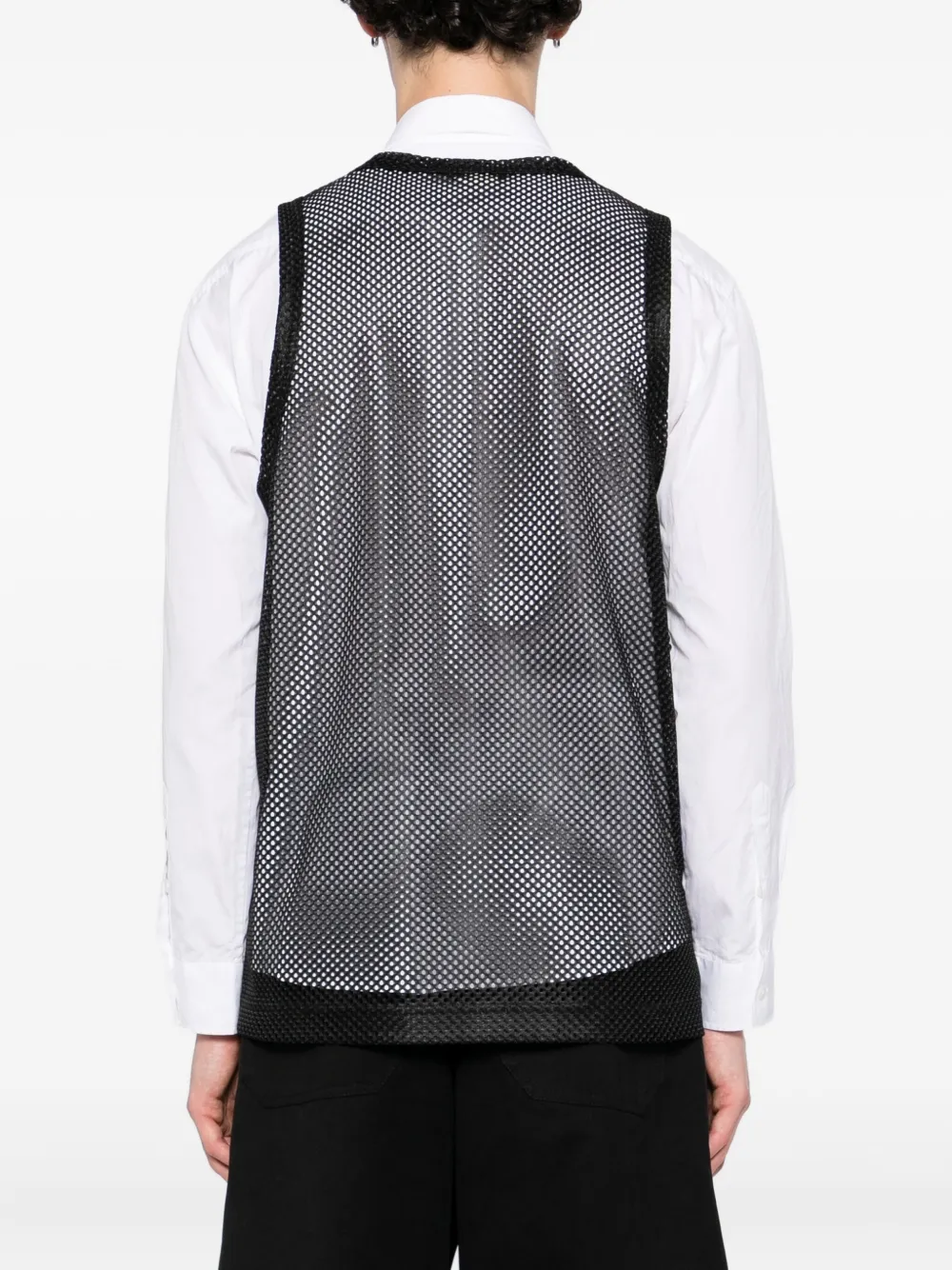 Comme des Garçons Homme Plus Mesh gilet Zwart
