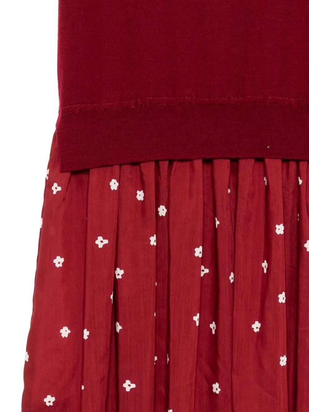 Comme Des Garcons Girl Printed Dress In Red