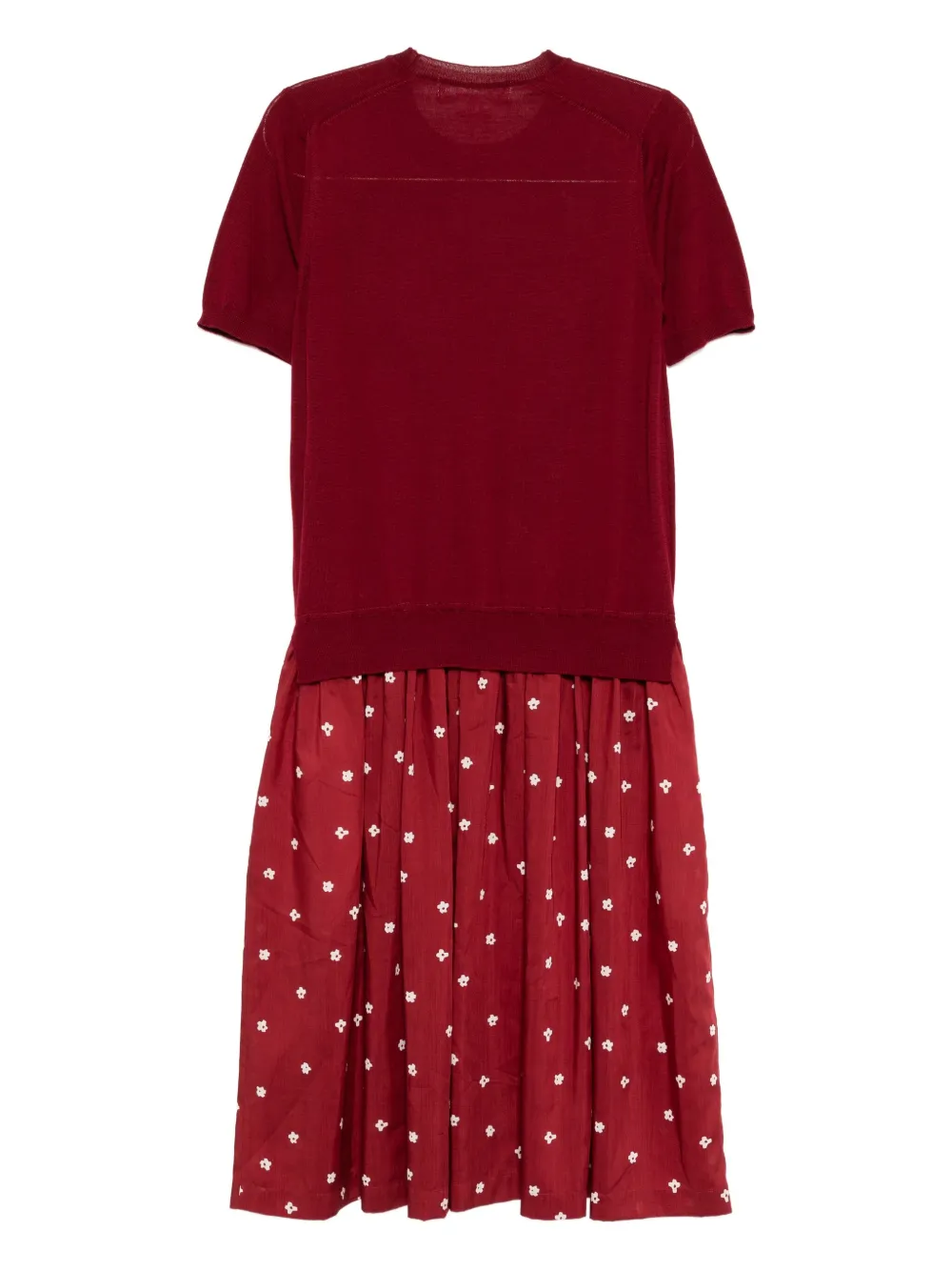 Comme Des Garçons Girl printed dress - Rood