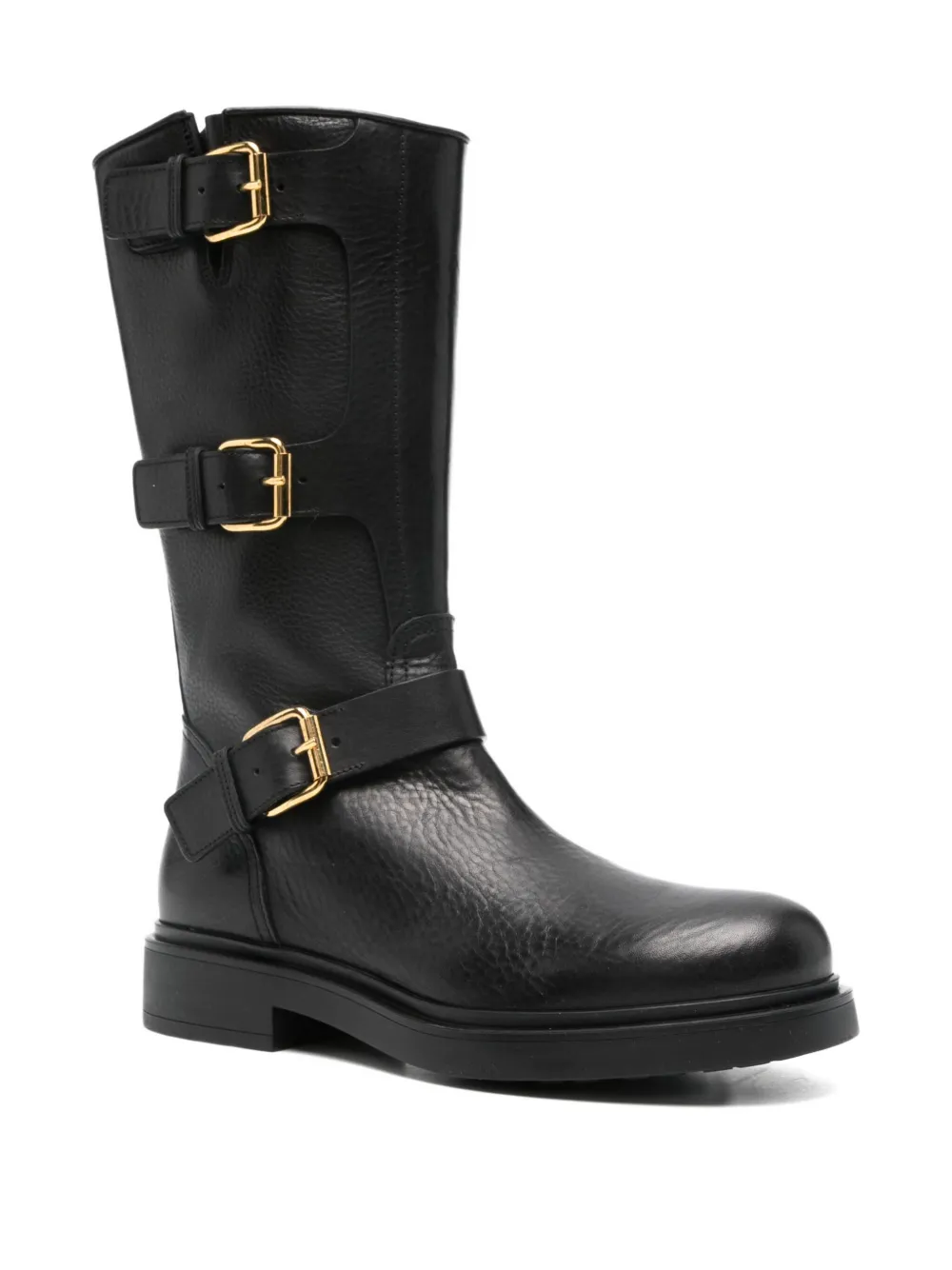 Agl Attilio Giusti Leombruni Loren Buckle Strap 30 Boot In Black