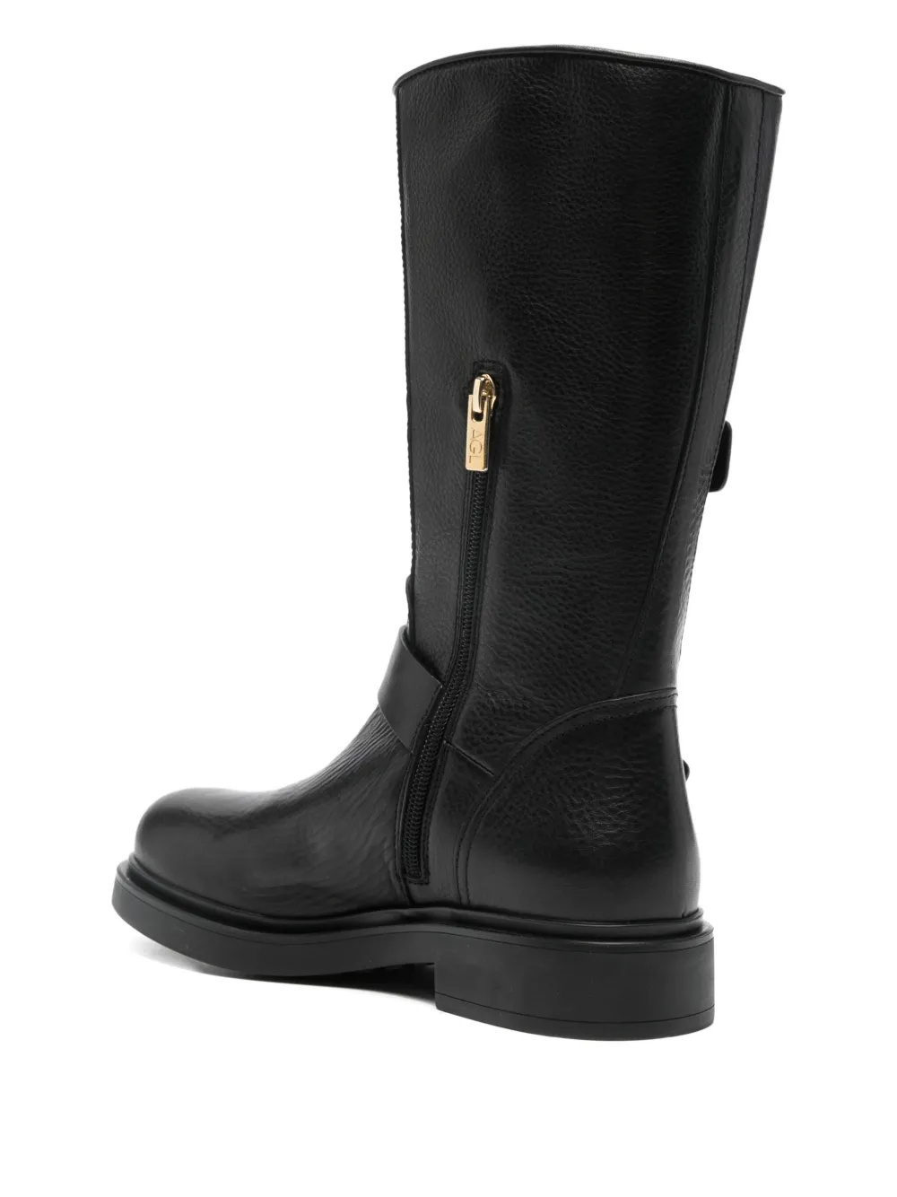 Agl Attilio Giusti Leombruni Loren Buckle Strap 30 Boot In Black