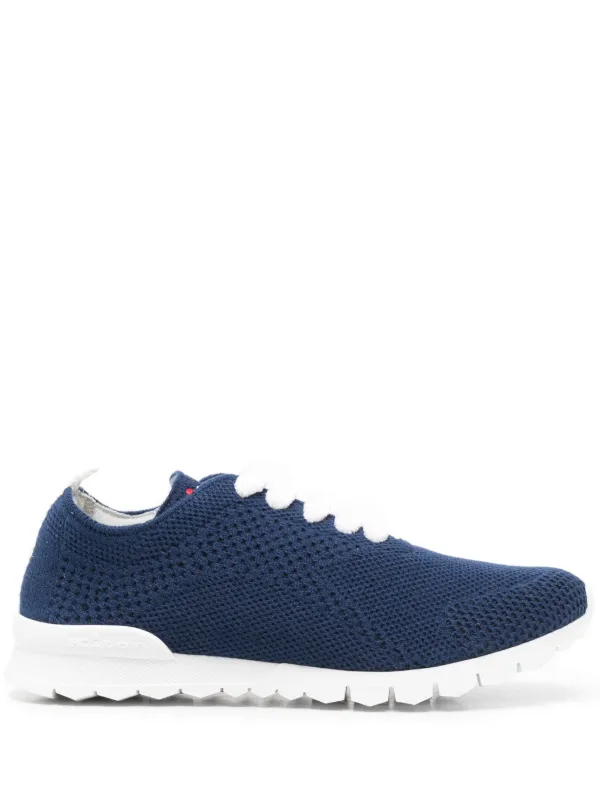 Kiton Fits Knitted Sneakers in Blue