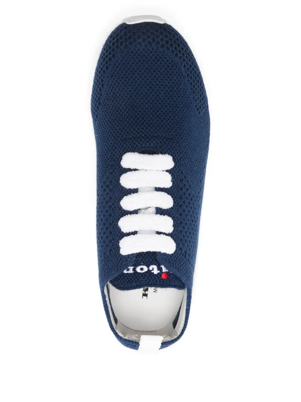 Kiton Fits Knitted Sneakers In Blue