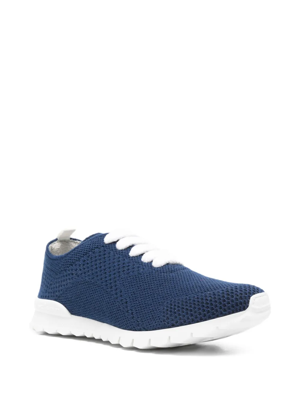 Kiton Fits Knitted Sneakers In Blue