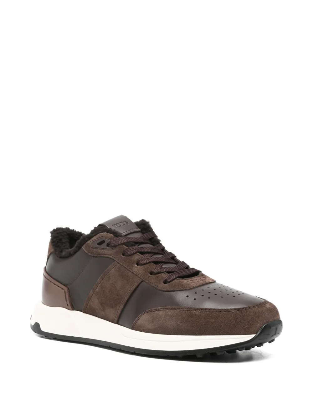 Tod's baskets à empiècements en peau lainée | Baskets basses | Image 2