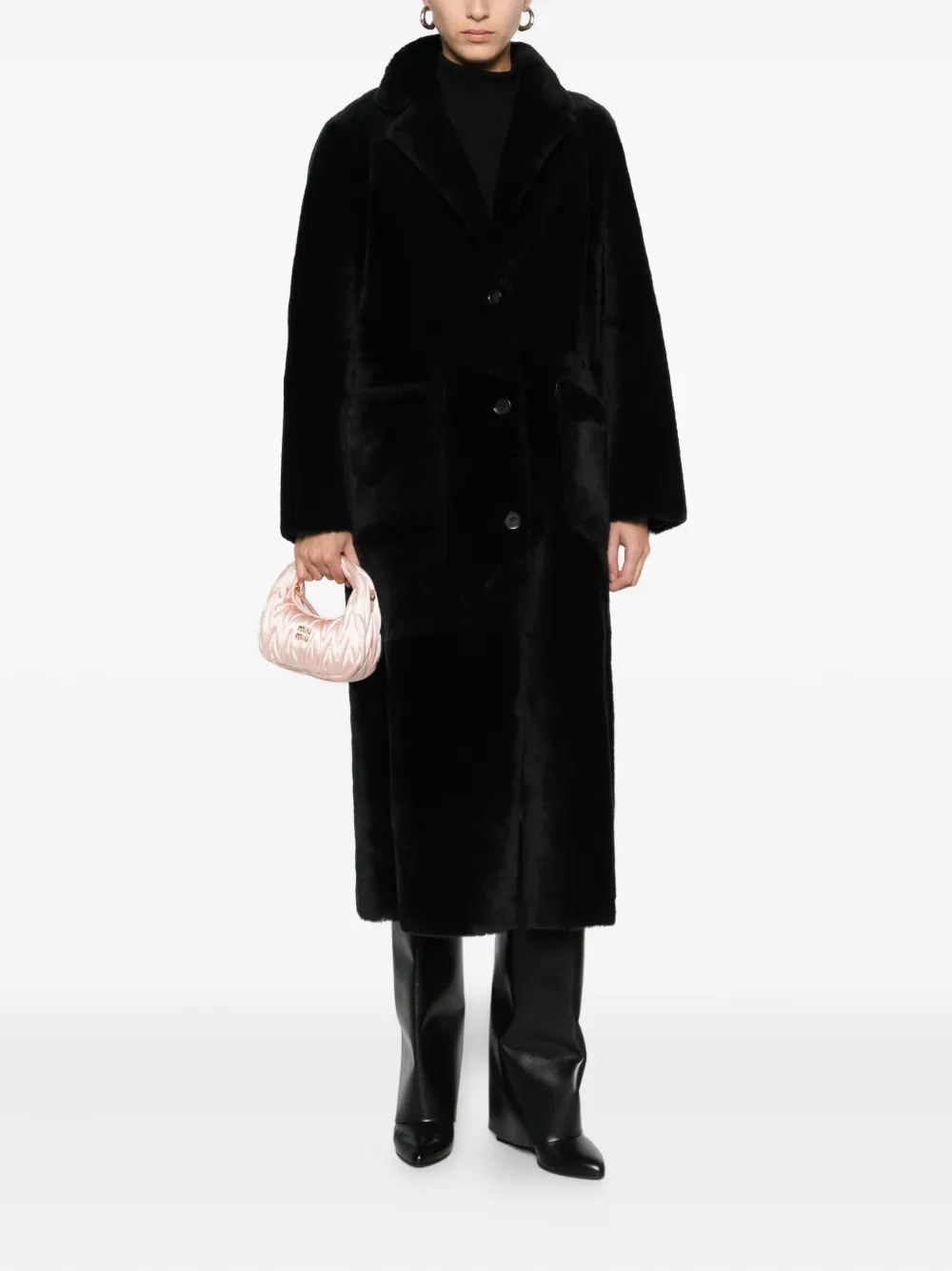 Arma lambskin single-breasted coat | Single Breasted Coats | Image 2