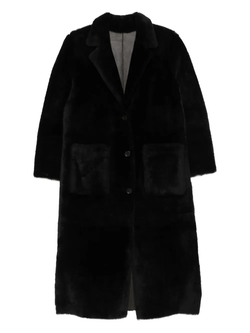 Arma lambskin single-breasted coat | Brown | Image 1