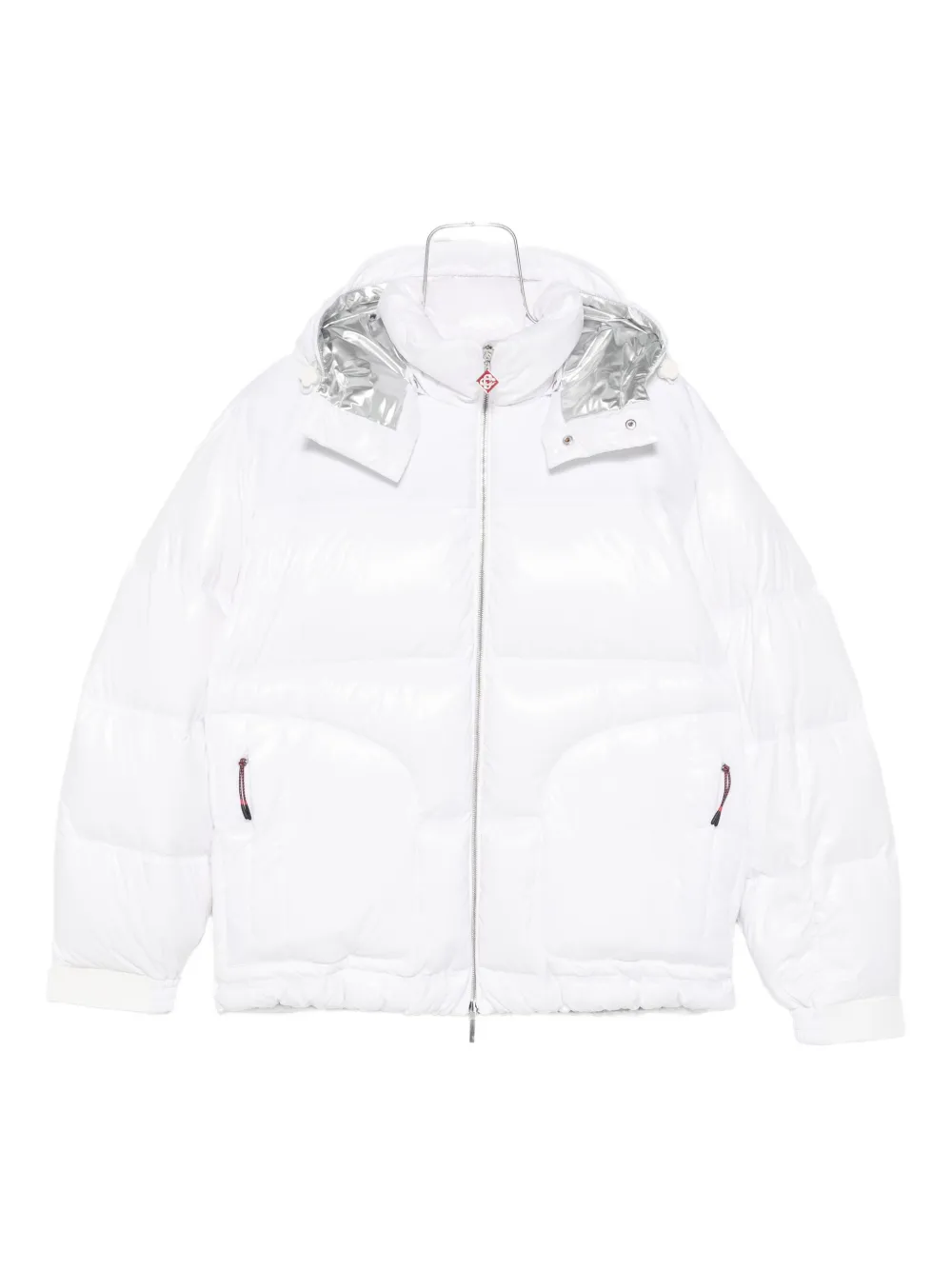 Casablanca Hooded Padded Jacket In Animal Print