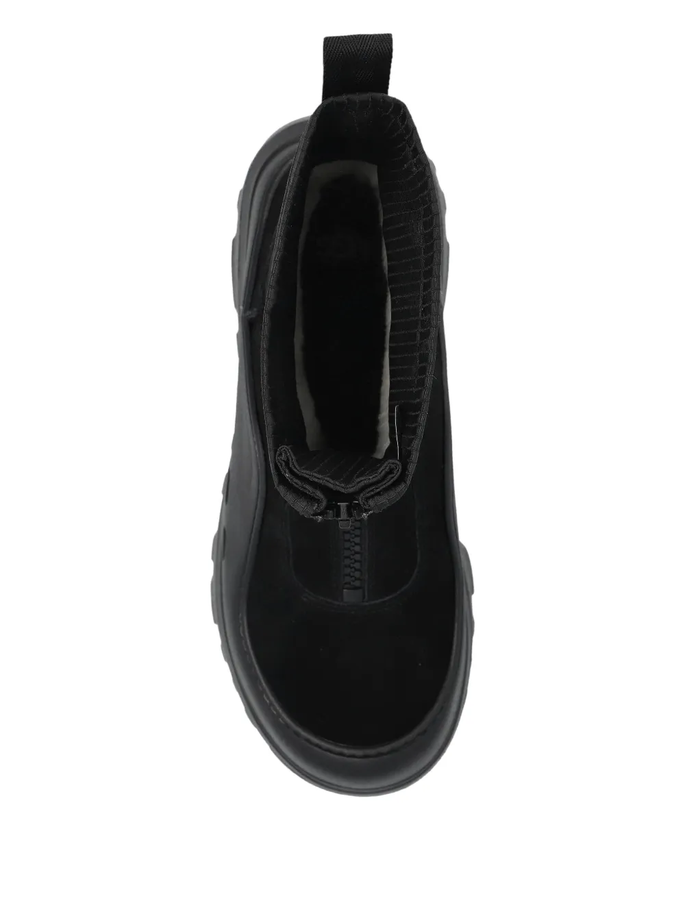 Ugg Zip Suede Sneakers In Black