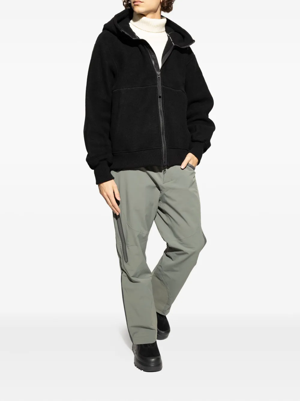 Ugg Zip Suede Sneakers In Black