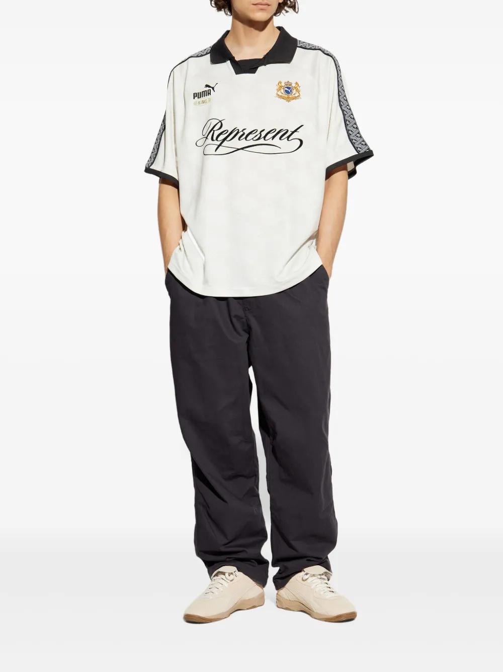 PUMA x Represent broek met geborduurd logo - Grijs