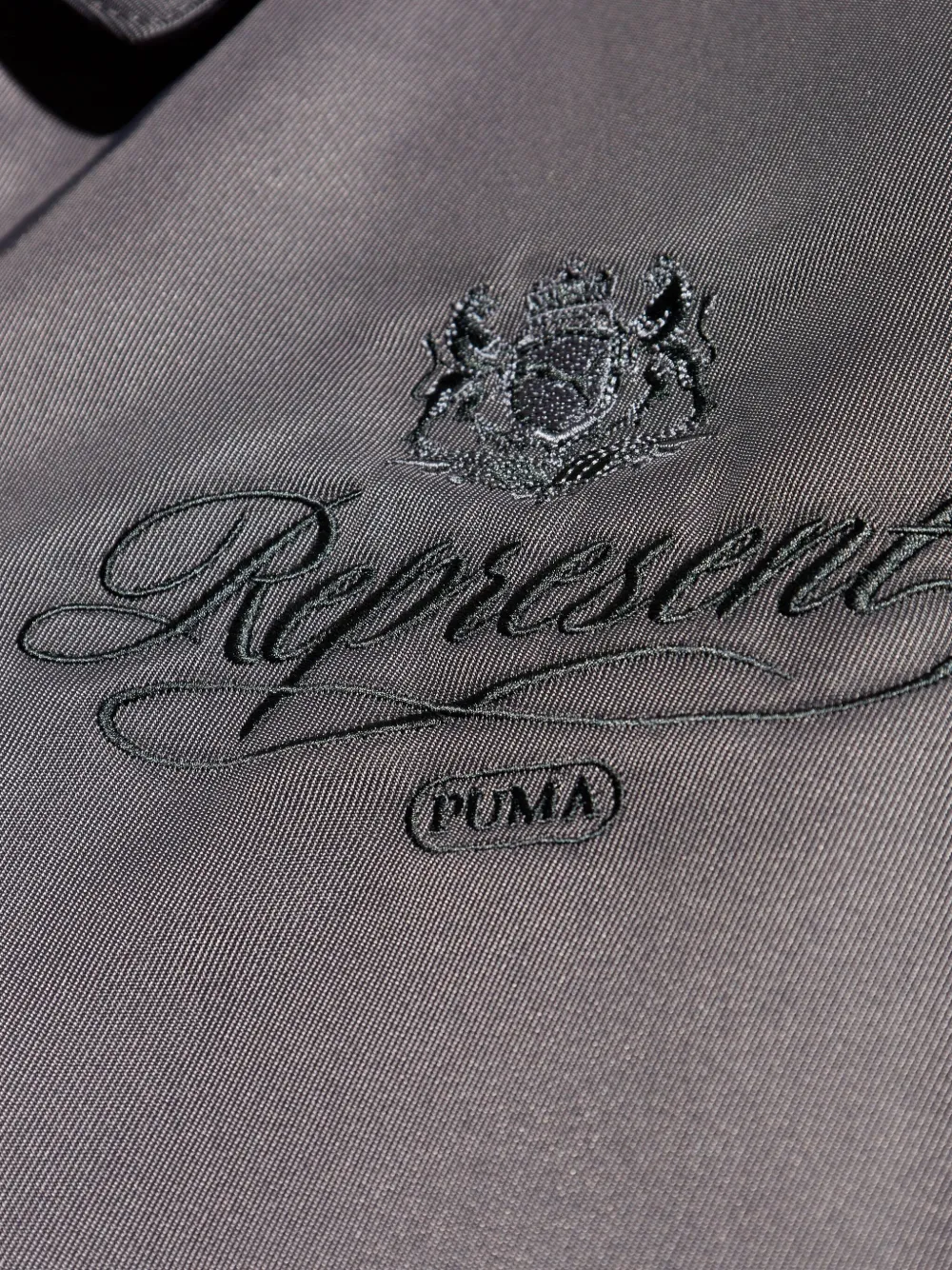 PUMA x Represent bomberjack met geborduurd logo Grijs