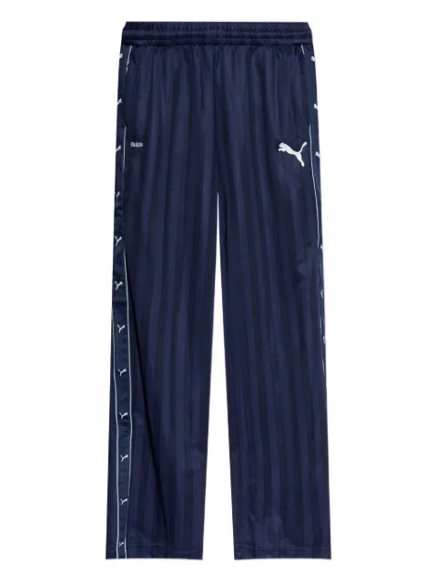 PUMA x Guizio striped logo-print pants