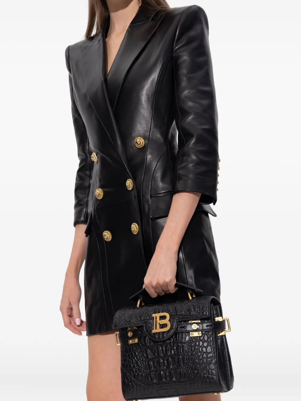 Balmain B-buzz Tote Bag In Black