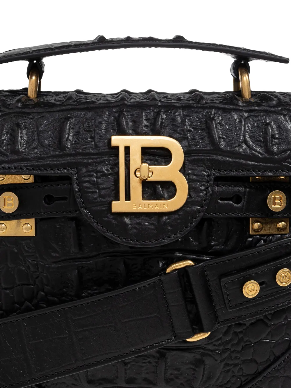 Balmain B-buzz Tote Bag In Black