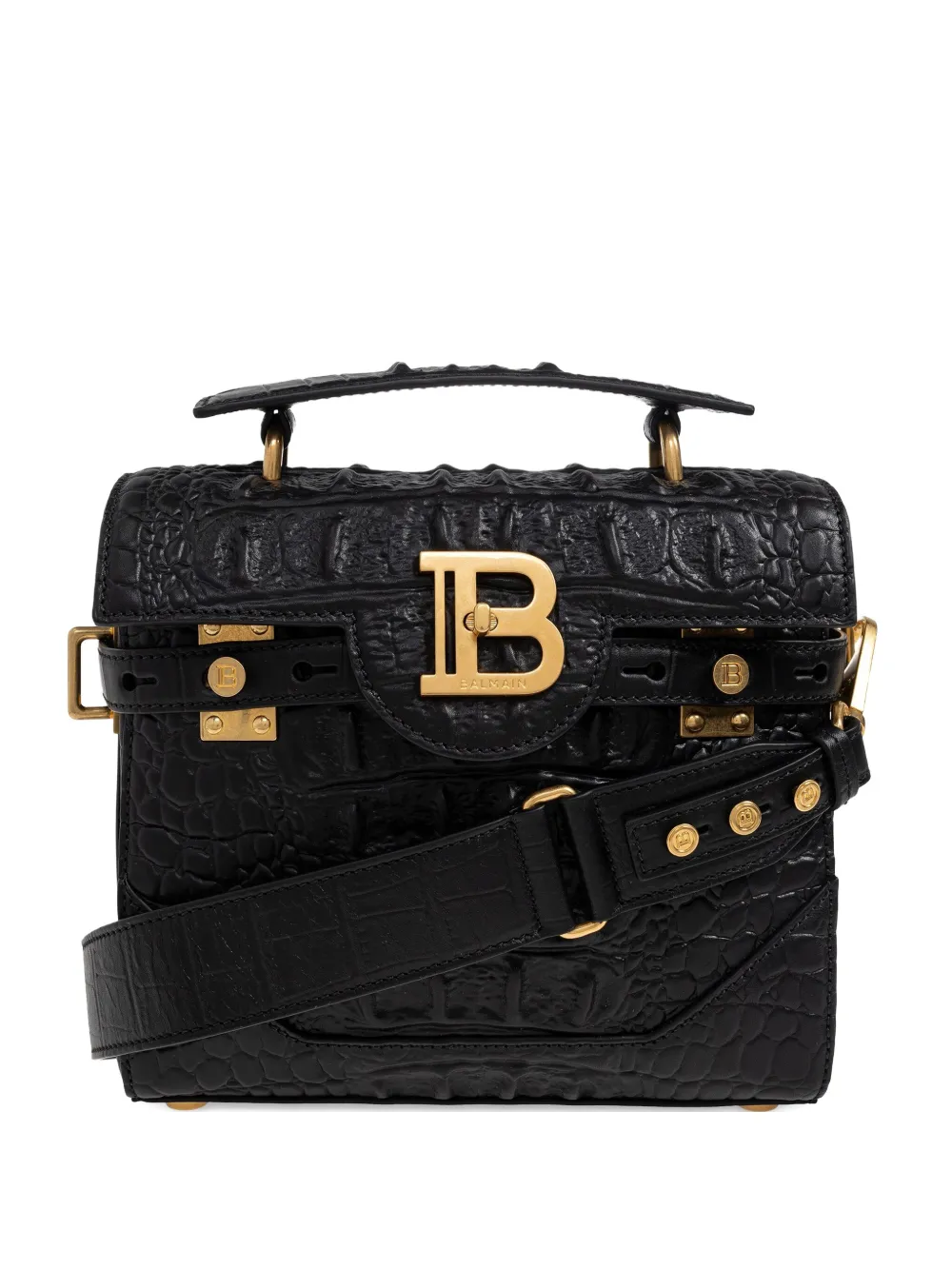 Balmain B-buzz Tote Bag In Black