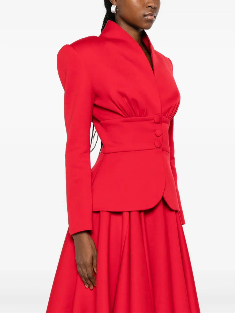M.marquise Ingrid Blazer In Red