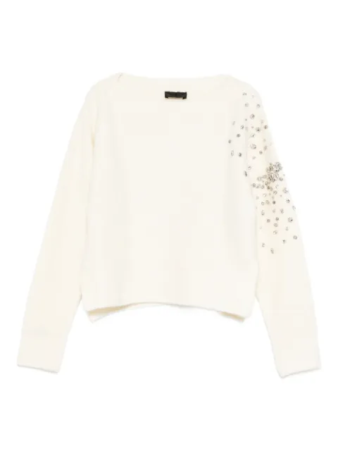 LIU JO crystal-embellished sweater 