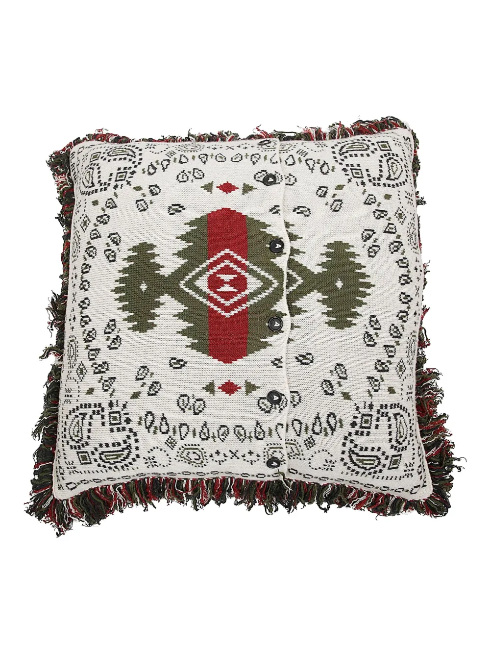 Alanui Bandana Jacquard Cushion In Multi