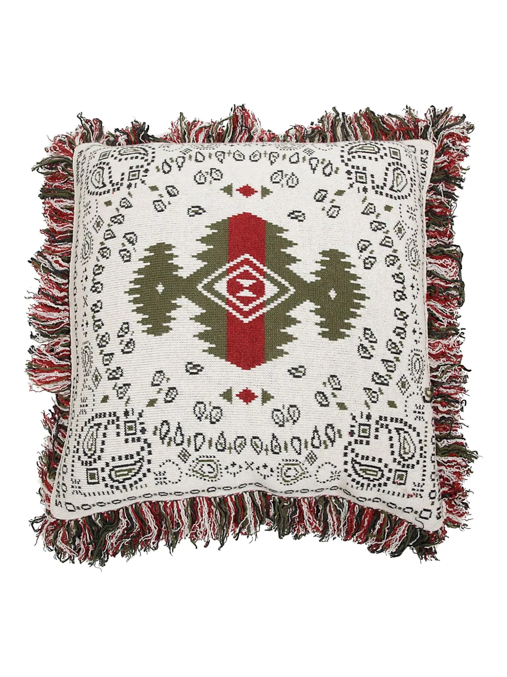 Alanui Bandana Jacquard Cushion In Multi