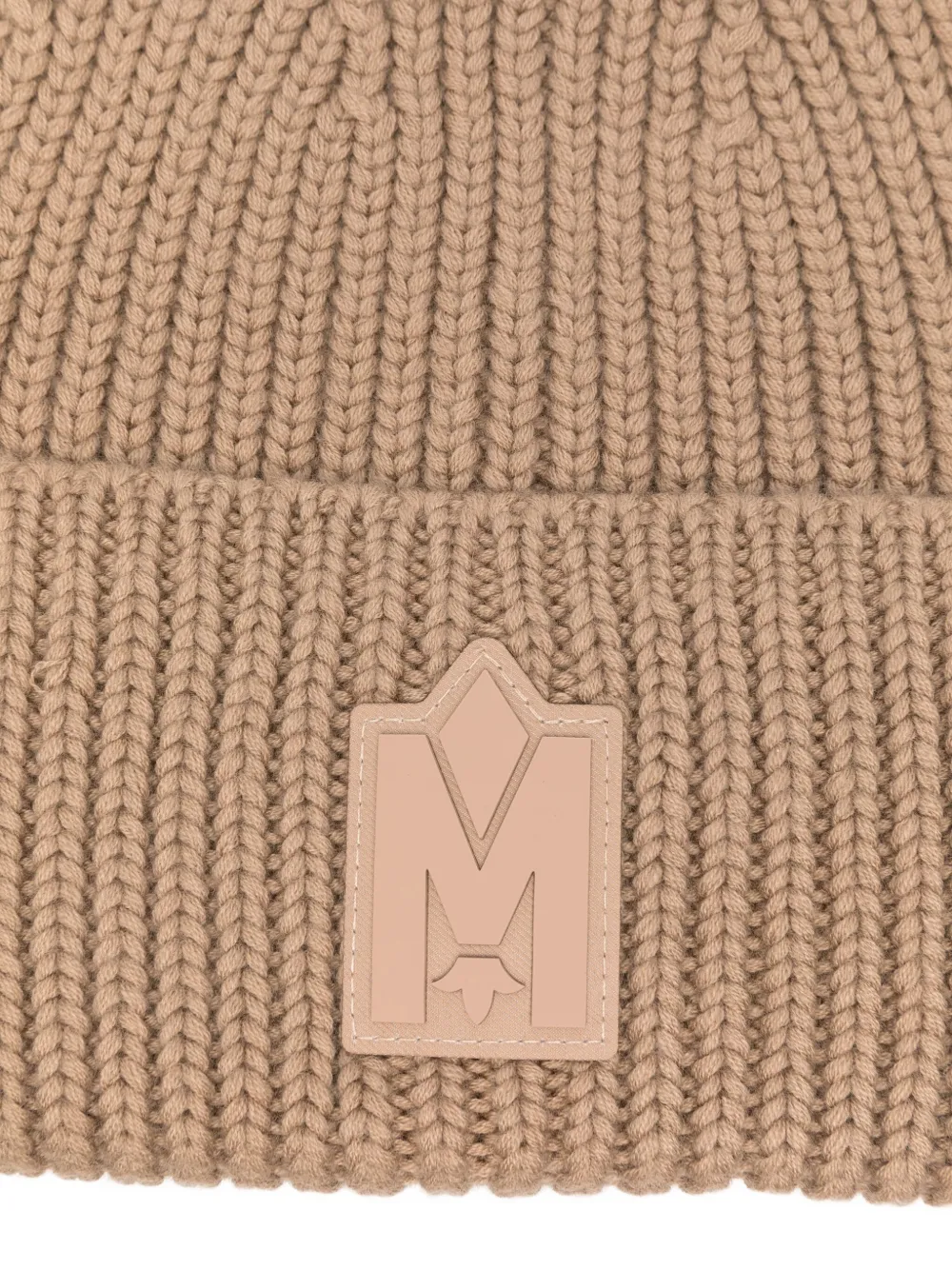Mackage Logo-patch Beanie In Brown