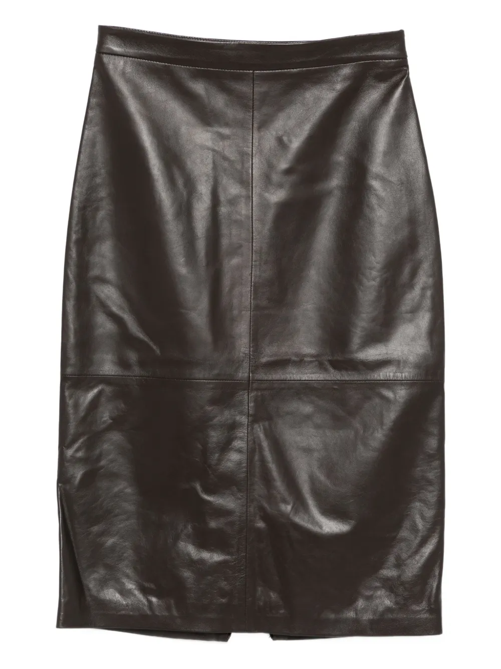 Antonelli Panelled Leather Skirt In Black