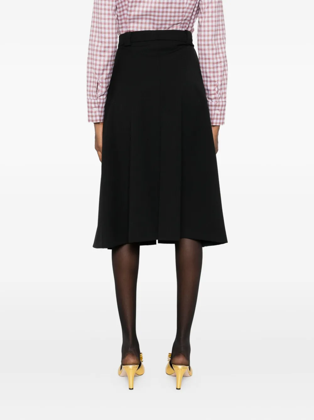 N°21 Pleated Skirt In Black