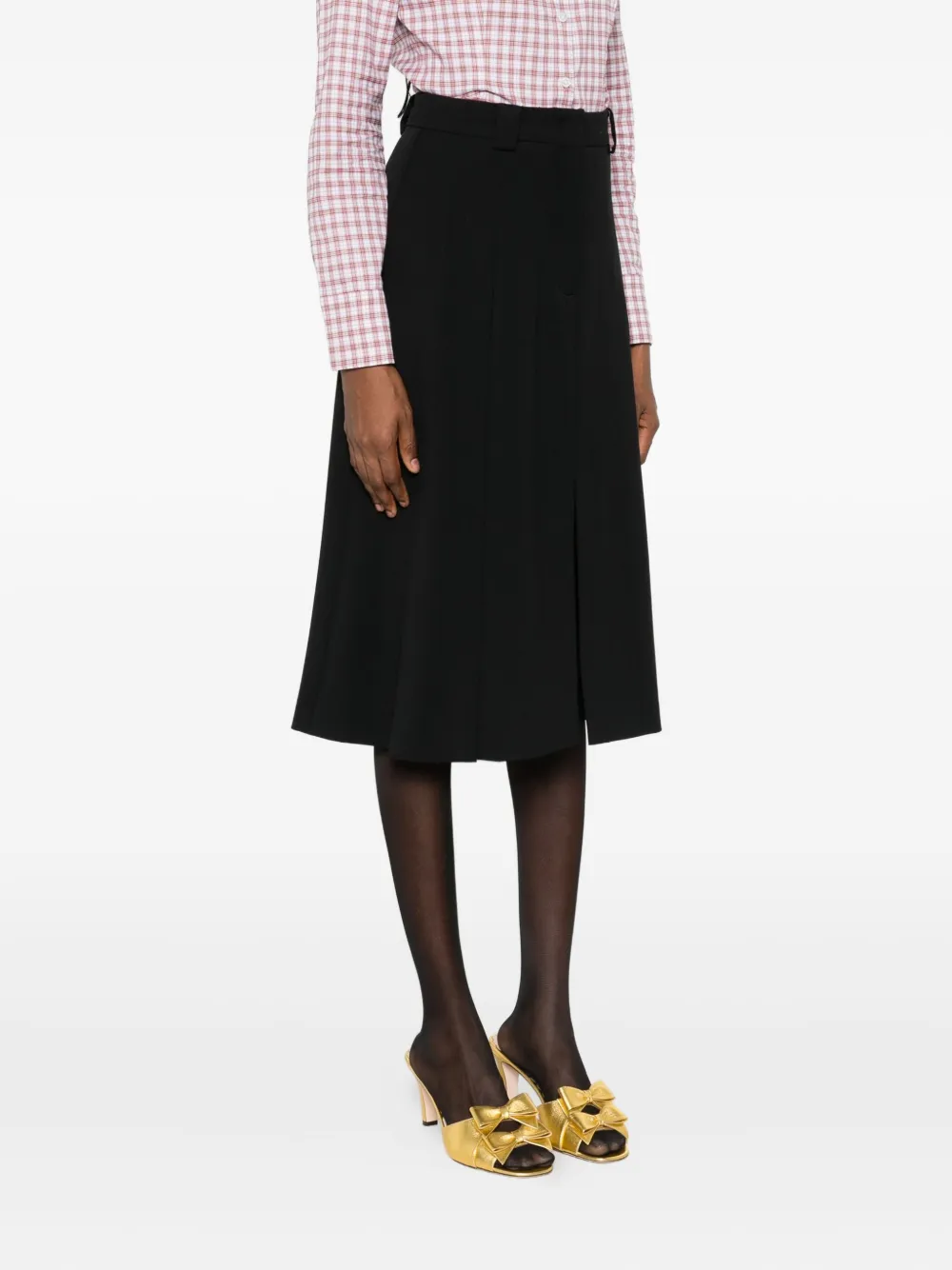 N°21 Pleated Skirt In Black