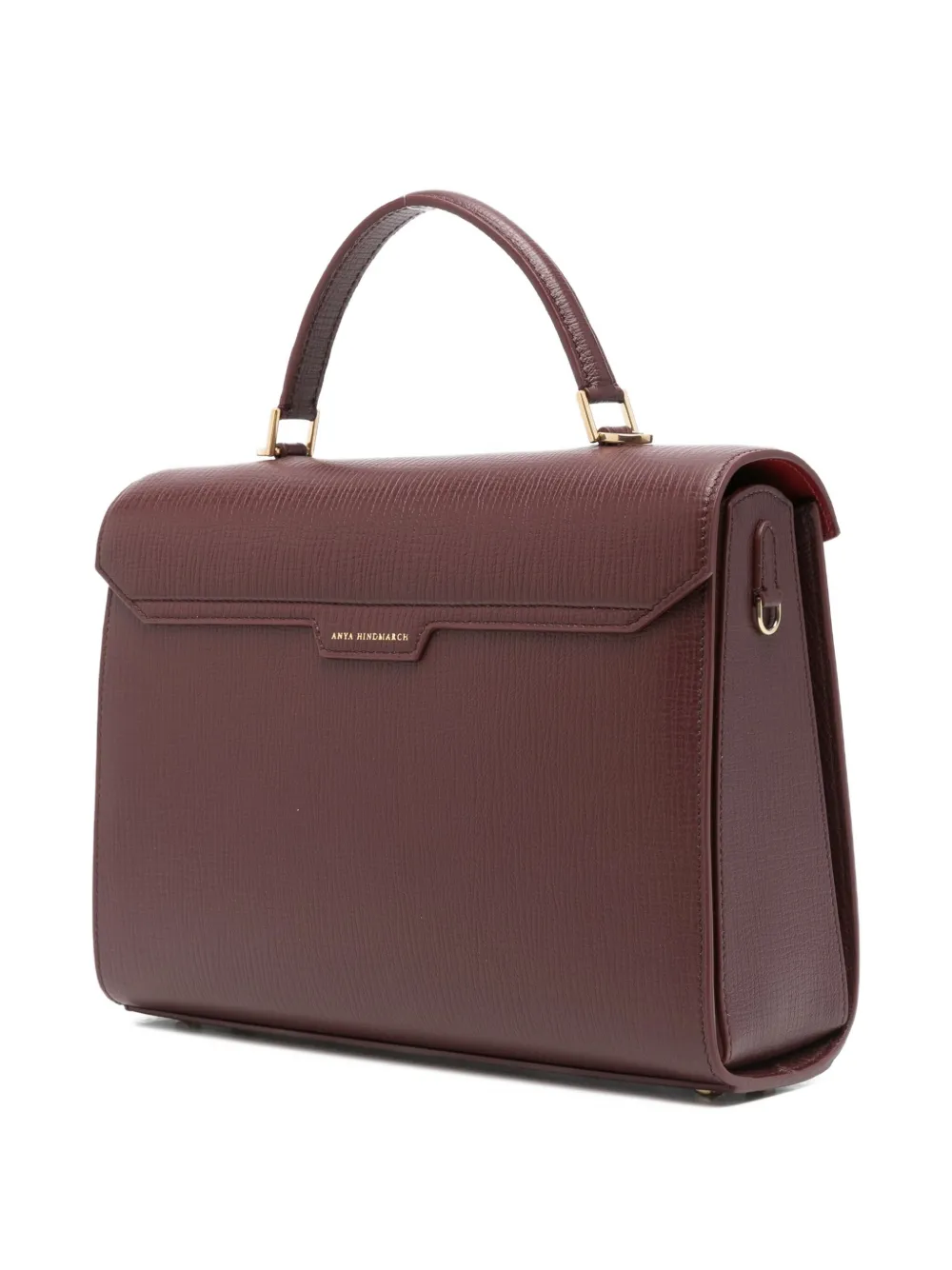 Anya Hindmarch Turnlock Shoulder Bag In Brown