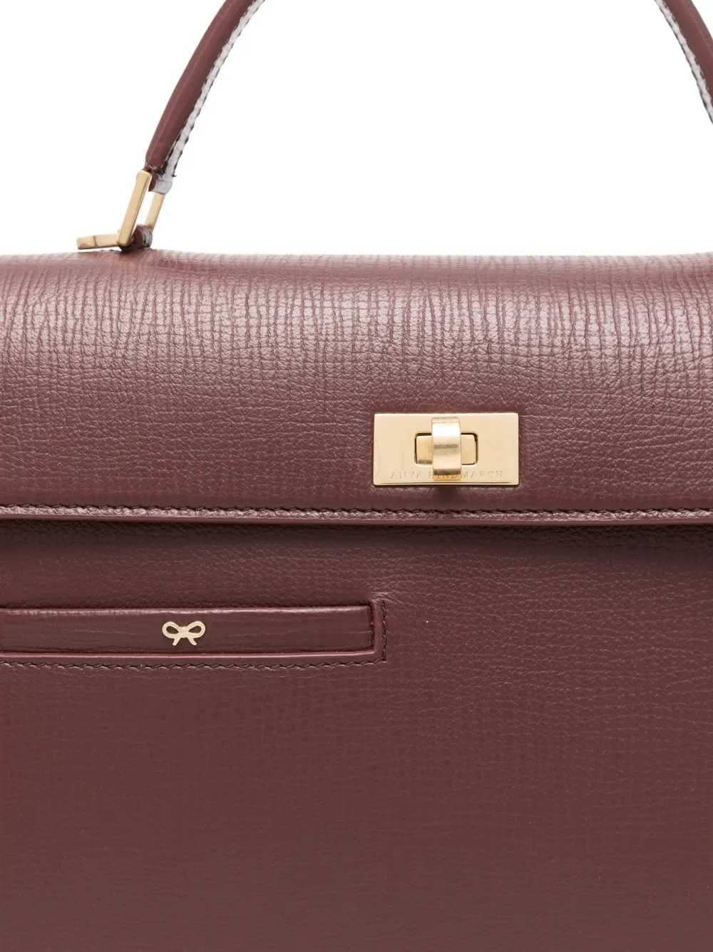 Anya Hindmarch Turnlock Shoulder Bag In Brown