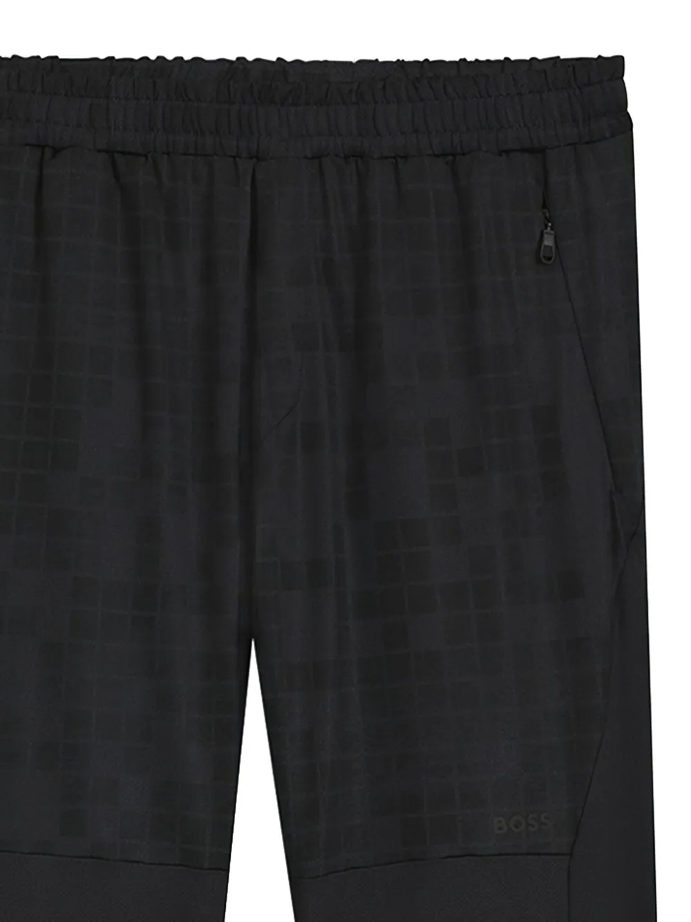 BOSS Broek met geruit vlak - Blauw