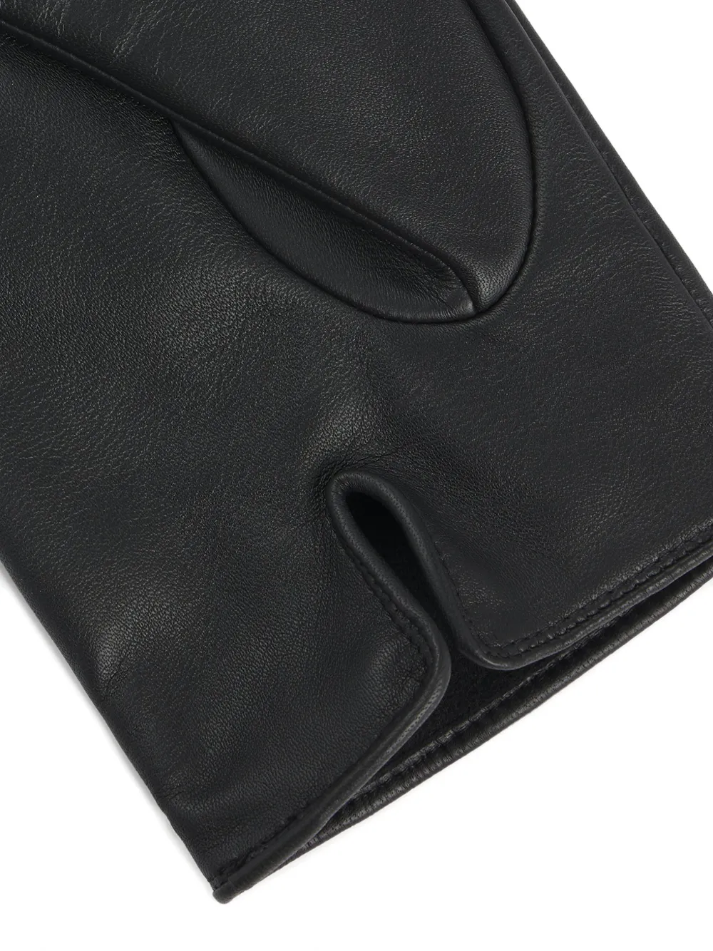 BOSS Leren handschoenen - Zwart