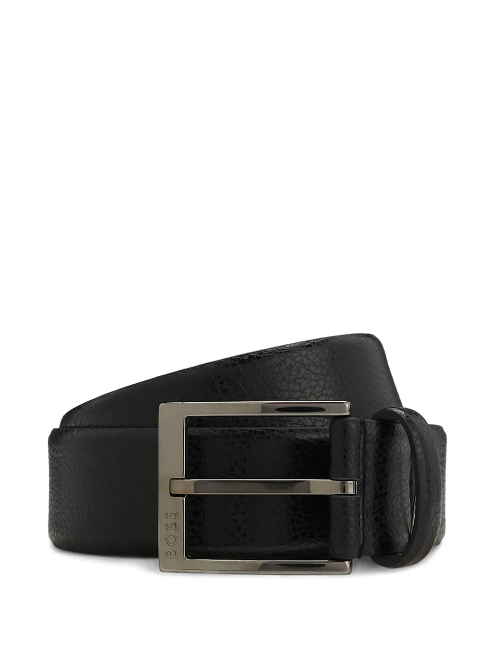 BOSS Elloy textured buckle belt | Black | Image 1