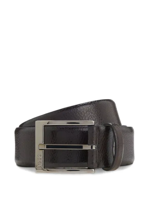 BOSS textured buckle belt