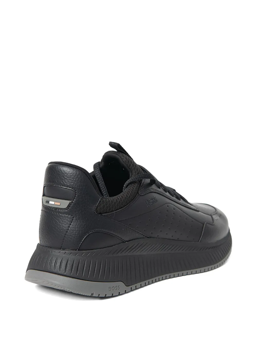 BOSS Geperforeerde sneakers Zwart