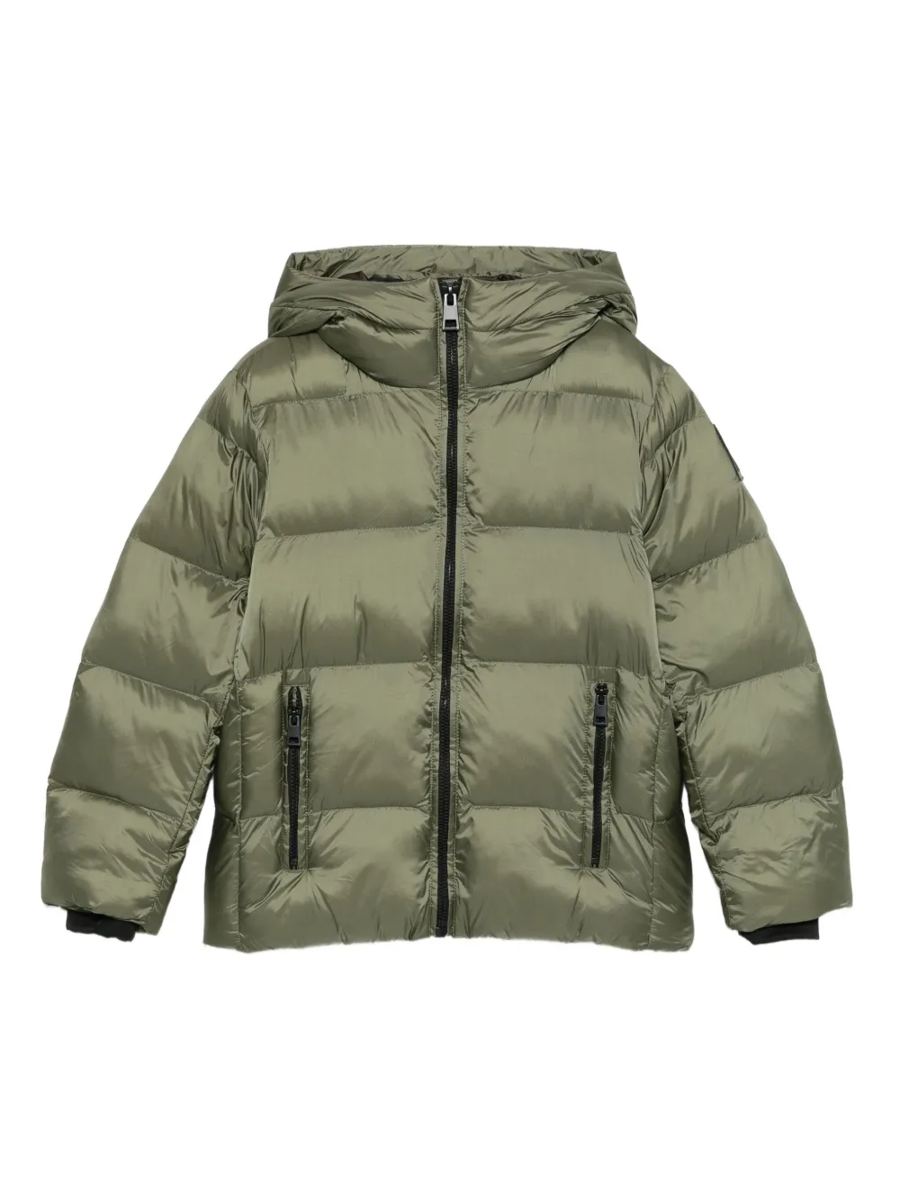 BOMBOOGIE KIDS hooded zip-up jacket | Green | Image 1