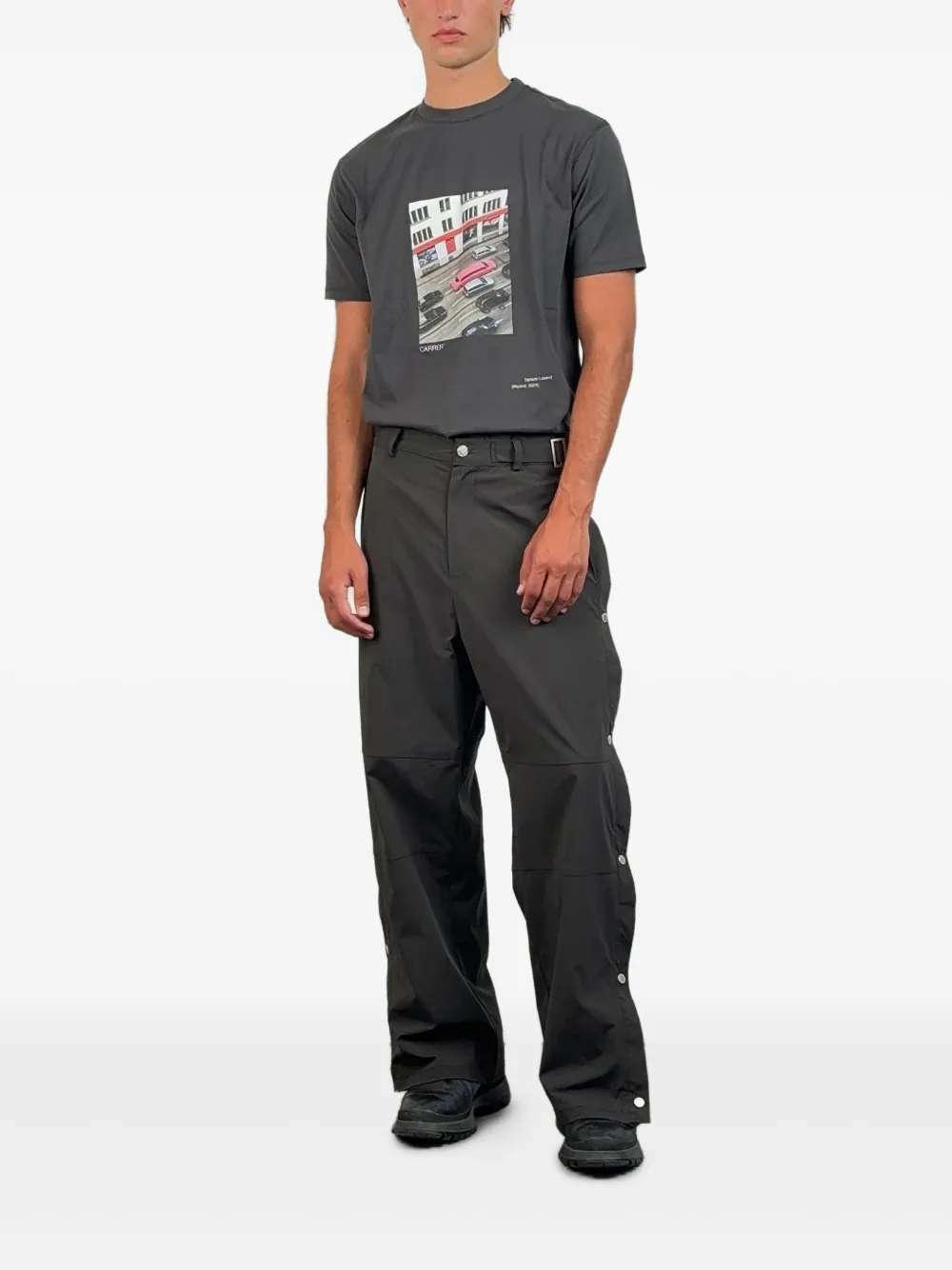 Carrera belt loops snap buttons Trousers | Wide Leg Pants | Image 2